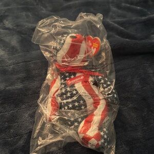 Supreme Patriotic Beanie Baby Bear NWT